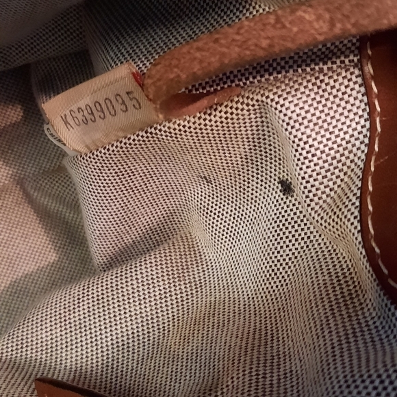 Dooney‎ & Bourke Denim Handbag with Chocolate Brown Leather Large Purse - Picture 8 of 14